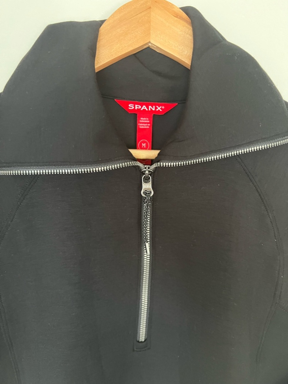 SPANX AirEssentials Half Zip in Black - Size Medium - Picture 5 of 6